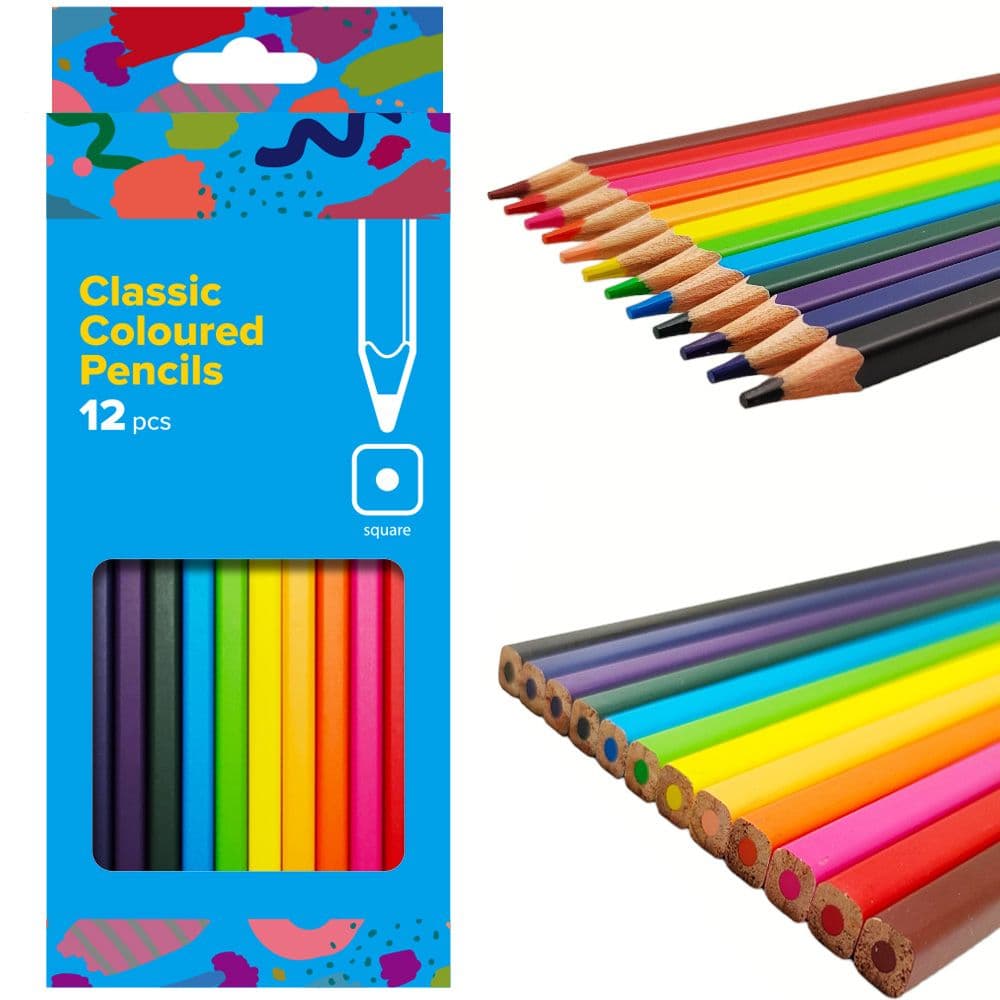 12-Color Classic Colored Pencil Set