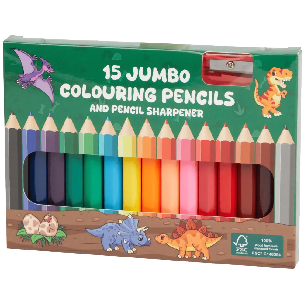 15 Jumbo Colour Pencils
