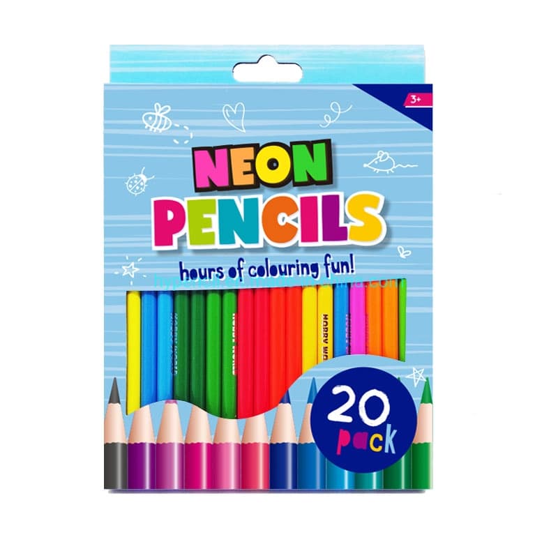 18 Neon Color Pencil Set
