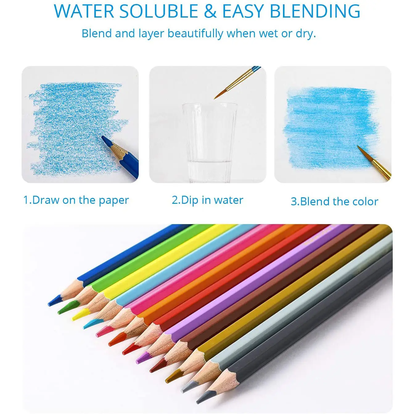 72 Watercolor Pencil Set in Tin Box — photo 3