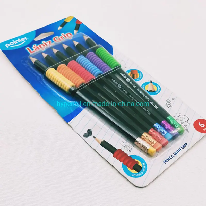 HB Pencil with Grip — 6-Pack